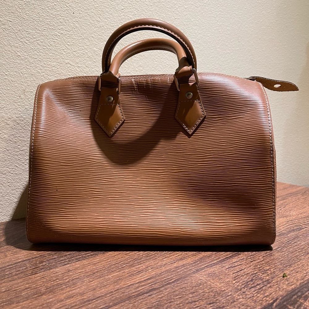 Louis Vuitton Brown Epi Leather 25